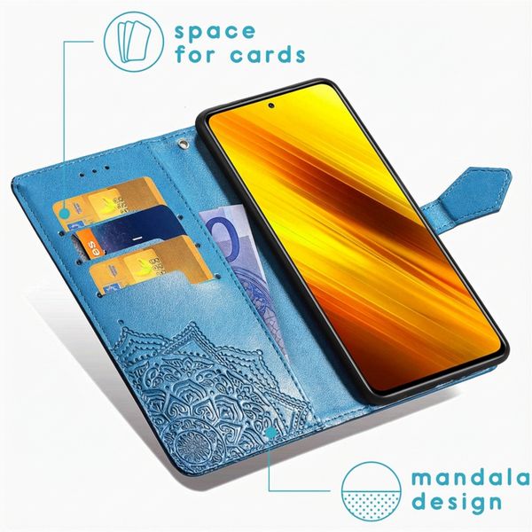 imoshion Etui de télephone Mandala Xiaomi Poco X3 (Pro) - Turquoise