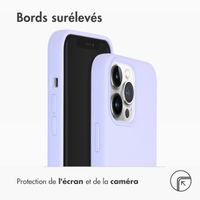 Accezz Coque Liquid Silicone iPhone 13 Pro - Violet