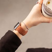 imoshion Bracelet en silicone imprimé léopard Apple Watch | 38/40/41/42 mm - Marron