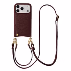 Selencia Coque de télephone Nova avec cordon et porte-cartes Apple iPhone 17 Pro - Bold Burgundy
