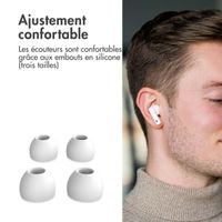 imoshion ﻿Écouteurs Aura Pro - Écouteurs sans fil - Écouteurs sans fil Bluetooth - Avec fonction de réduction du bruit ANC - Blanc