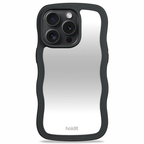 Holdit Coque Wavy iPhone 15 Pro Max - Black / Mirror