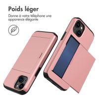 imoshion Coque arrière avec porte-cartes Apple iPhone 15 - Rose Doré