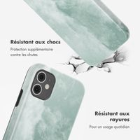 Selencia Coque arrière Vivid Apple iPhone 11 - Marble Grayed Jade