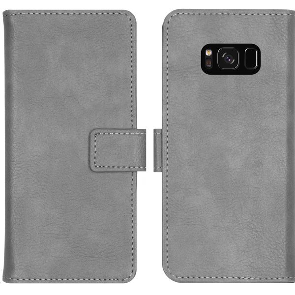 imoshion Étui de téléphone portefeuille Luxe Galaxy S8 - Gris