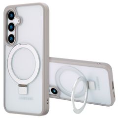 Accezz Coque Ring Stand avec MagSafe Samsung Galaxy S24 Plus - Gris