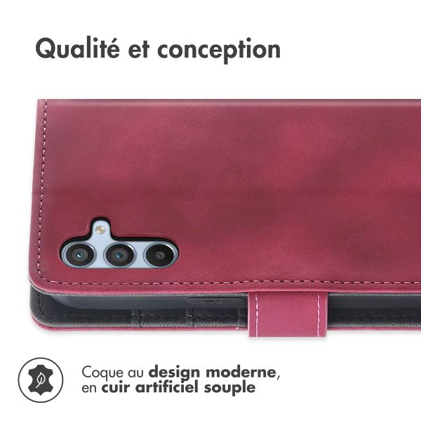 imoshion Etui de téléphone portefeuille avec cordon Samsung Galaxy A54 (5G) - Rouge