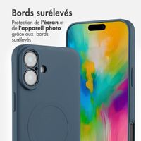 imoshion Coque Couleur avec MagSafe Apple iPhone 16 Plus - Bleu foncé