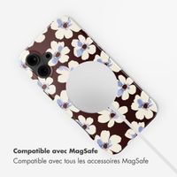 Selencia Coque arrière Vivid avec MagSafe Apple iPhone 16 - Choco Flower Pop