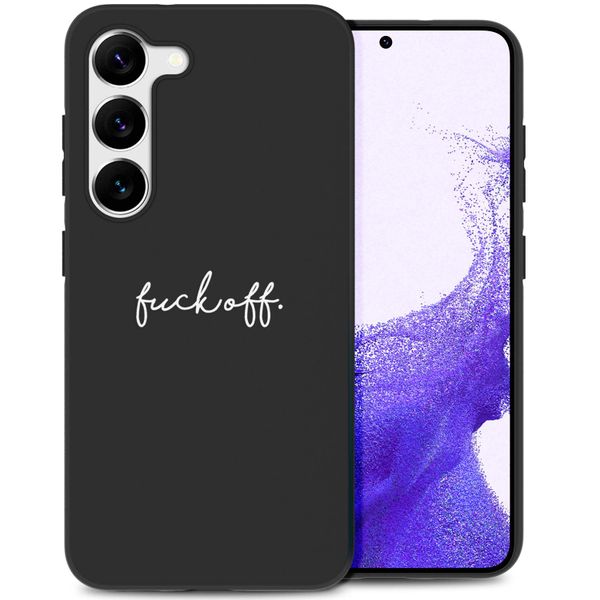 imoshion Coque Design Samsung Galaxy S23 - Fuck Off - Noir