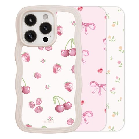 Holdit Pack d'impression Apple iPhone 14 Pro Max / 15 Pro Max / 16 Pro Max - Pink Breeze