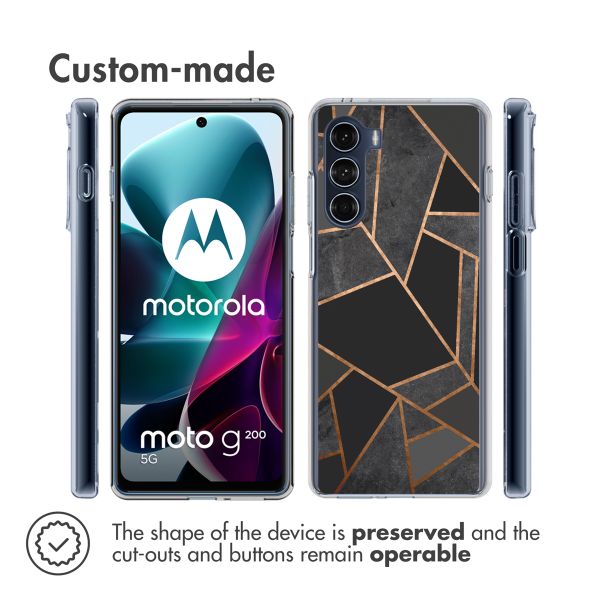 imoshion Coque Design Motorola Moto G200 - Black Graphic