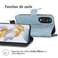 imoshion Étui de téléphone portefeuille Luxe Honor 90 Pro - Bleu clair