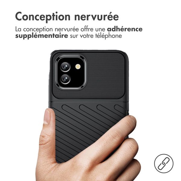 imoshion Coque Arrière Thunder Samsung Galaxy A03 - Noir