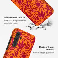 Selencia Coque arrière Vivid Samsung Galaxy A55 - Tropical Vibes Apricot
