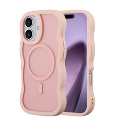 Selencia Coque arrière Wavy avec MagSafe Apple iPhone 17 - Soft Pink