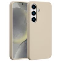 Accezz Coque Liquid Silicone avec MagSafe Samsung Galaxy S25 - Stone