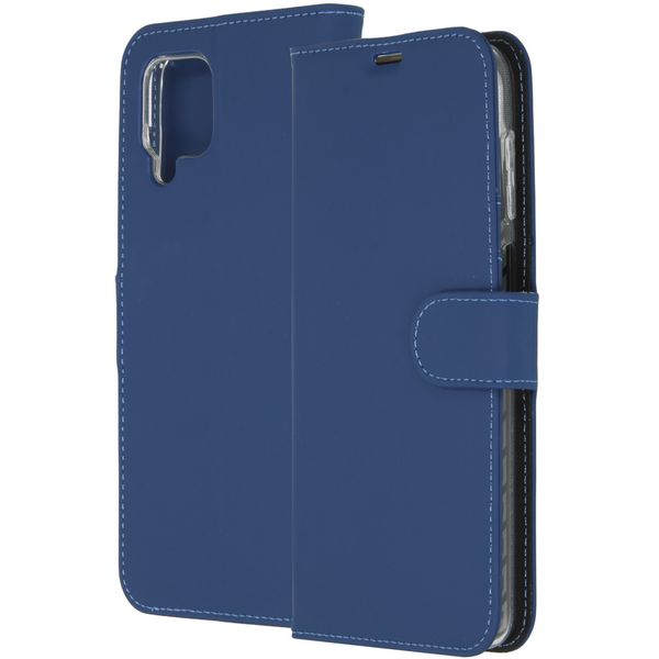 Accezz Étui de téléphone Wallet Samsung Galaxy A12 - Bleu foncé