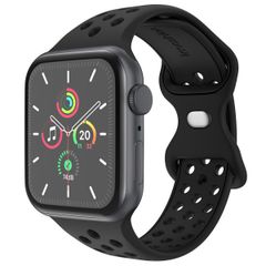 imoshion Bracelet sport⁺ Apple Watch Series 1 á 10 / SE / Ultra (2) (44/45/46/49 mm) - Taille M/L - Noir