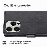 imoshion Étui de télephone portefeuille Apple iPhone 16 Pro Max - Noir