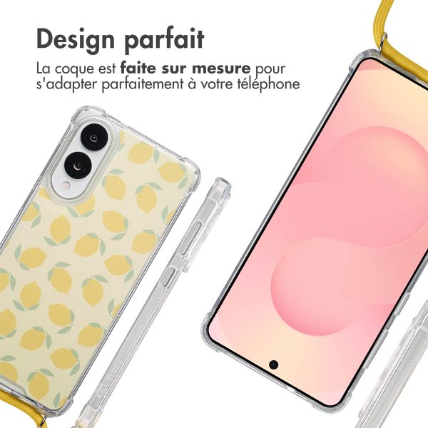 imoshion Coque Design avec cordon Samsung Galaxy S25 Edge - Citrus Dream
