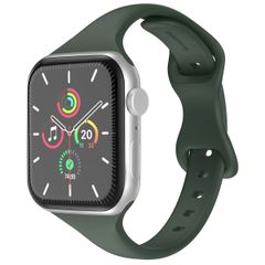 imoshion Bracelet en silicone fin Apple Watch Series 1-9 / SE (38/40/41 mm) | Series 10 (42 mm) - Vert Olive