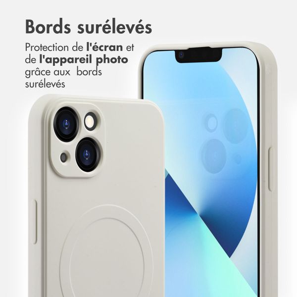 imoshion Coque Couleur avec MagSafe Apple iPhone 13 - Beige
