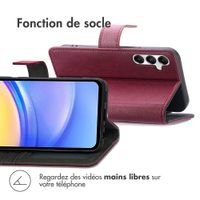 imoshion Étui de téléphone portefeuille Luxe Samsung Galaxy A15 (5G/4G) - Bordeaux