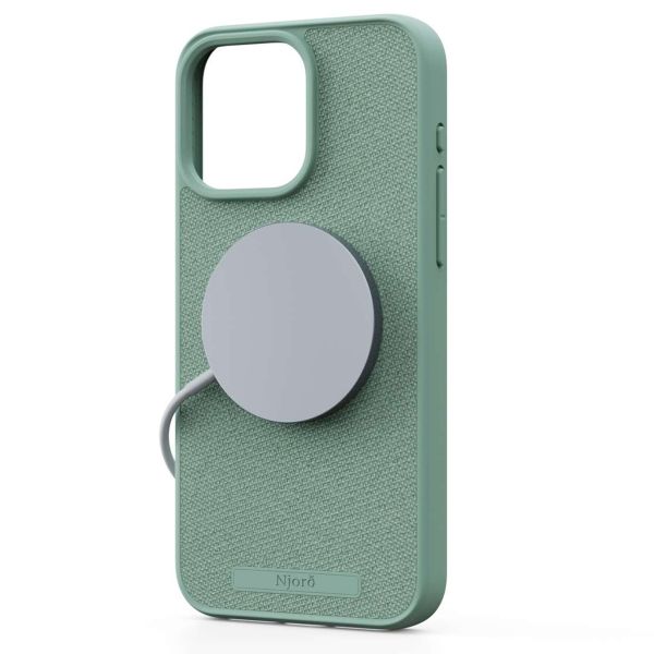 Njorð Collections Coque en tissu MagSafe iPhone 15 Pro Max - Turquoise