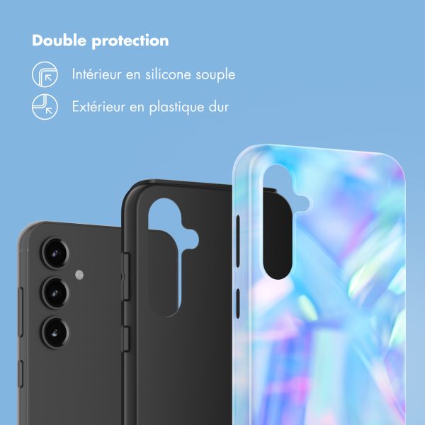 Selencia Coque arrière Vivid Samsung Galaxy S23 FE - Holographic Blue Dream