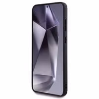 Guess Coque 4G Metal Logo Glitter Samsung Galaxy S25 - Noir