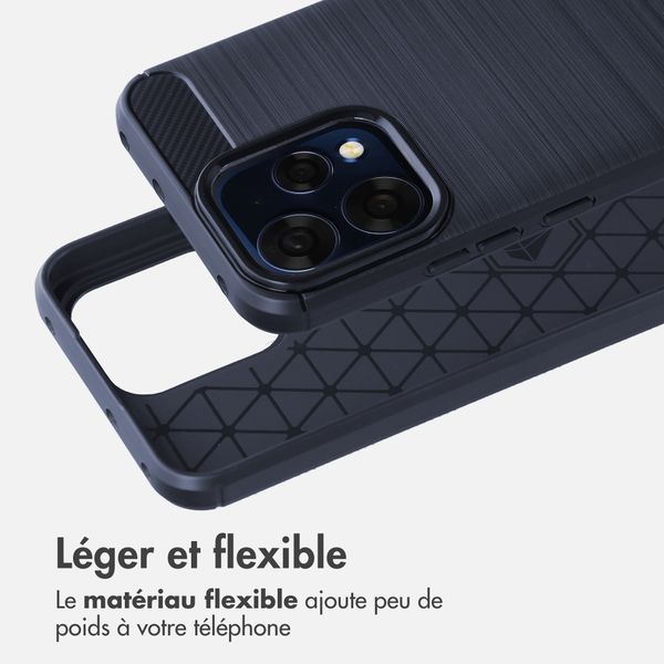 imoshion Coque Brushed Oppo Reno15 F (5G) - Bleu foncé