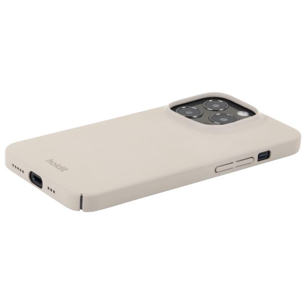 Holdit Coque Slim iPhone 15 Pro - Light Beige