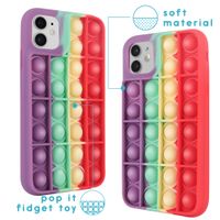 imoshion Pop It Fidget Toy - Coque Pop It iPhone 11 - Rainbow