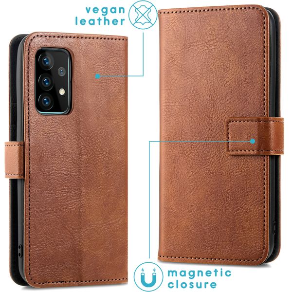 imoshion Étui de télephone portefeuille Samsung Galaxy A52(s) (5G/4G) - Marron