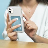 imoshion Coque silicone avec support de passe Samsung Galaxy A12 - Transparent