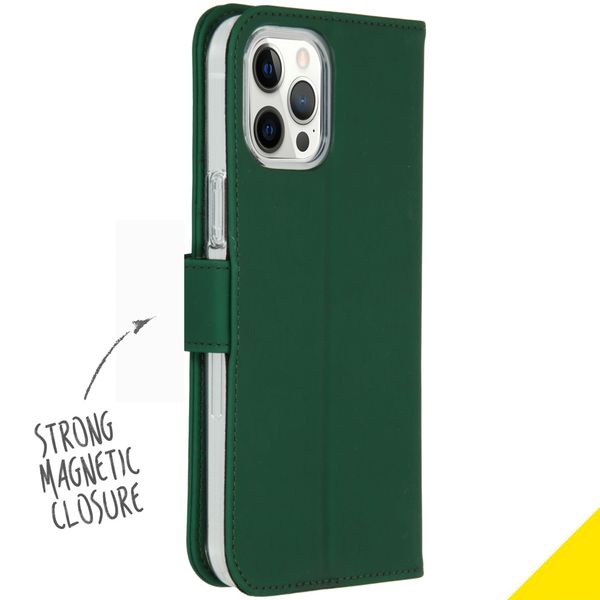Accezz Étui de téléphone Wallet Apple iPhone 12 Pro Max - Vert