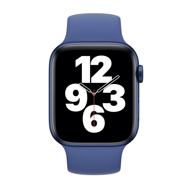 Apple Bracelet Boucle unique en Silicone Apple Watch | 44/45/46/49 mm - Taille 5 - Toma Blue