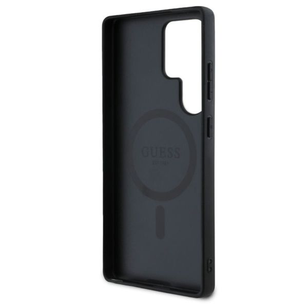 Guess Coque MagSafe Classic avec logo 4G Samsung Galaxy S25 Ultra - Noir