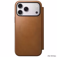 Nomad Étui de télephone portefeuille Modern Leather Folio Apple iPhone 17 Pro Max - English Tan