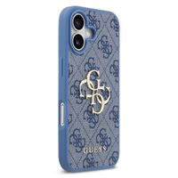 Guess Coque 4G Metal Logo Backcover Apple iPhone 17 - Bleu