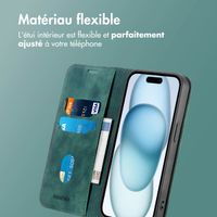 imoshion Étui de téléphone portefeuille Slim Apple iPhone 15 - Vert