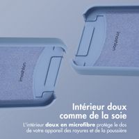 imoshion Coque arrière Color avec cordon amovible et MagSafe Apple iPhone 12 (Pro) - Ash Blue