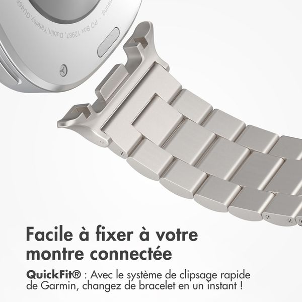 imoshion Bracelet en acier Samsung Galaxy Watch 8 (40/44mm) / Classic (46mm) - Lumière stellaire