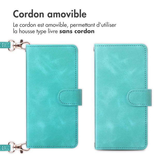 imoshion Etui de téléphone portefeuille avec cordon Samsung Galaxy A56 - Turquoise