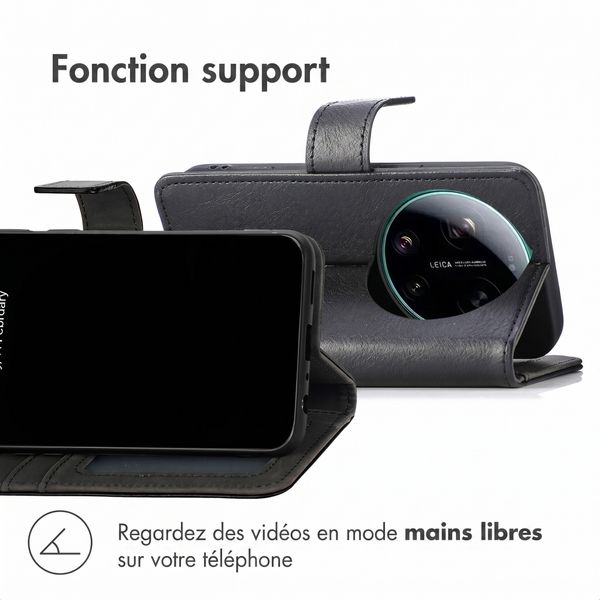 imoshion Étui de télephone portefeuille de luxe Xiaomi 17 Ultra - Noir