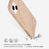 Selencia Aurora Coque Fashion iPhone 13 - ﻿Coque durable - 100 % recyclée - Earth Leaf Beige