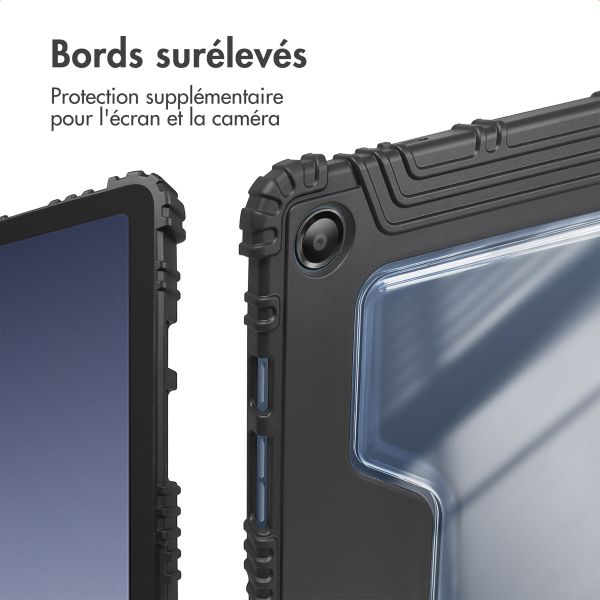 Accezz Coque tablette Rugged Trifold Samsung Galaxy Tab A9 Plus - Bleu foncé