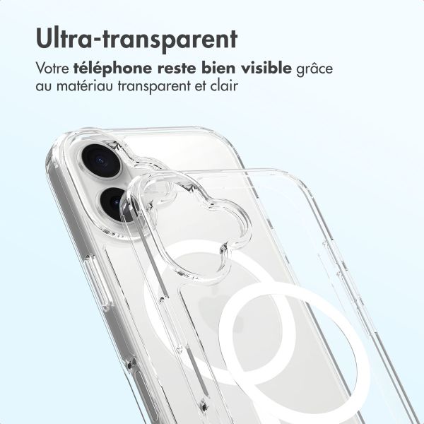 Accezz Coque arrière Xtreme Impact avec MagSafe Apple iPhone 16 - Transparent