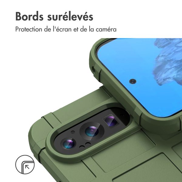 imoshion Coque Rugged Shield Google Pixel 9 / 9 Pro - Vert foncé